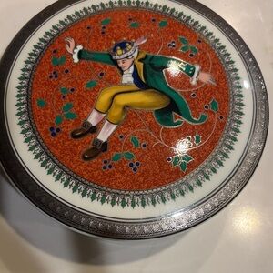 Mikasa Decorative Box with Orange and Green Design